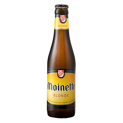 5410702000133 Moinette Blonde - 33cl Bier met nagisting in de fles