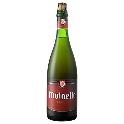 5410702000218 Moinette Brune - 75cl Bier met nagisting in de fles